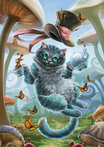 Cheshire Cat in grafikus művészek - mesterek Fair - kézzel készített, kézzel készített