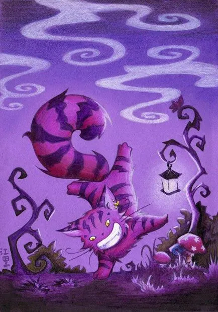 Cheshire Cat in grafikus művészek - mesterek Fair - kézzel készített, kézzel készített