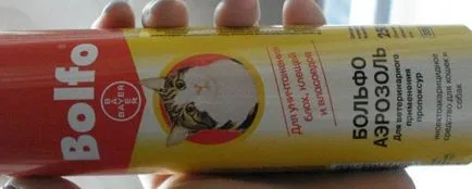 Spray pentru purici Bolfo - instrucțiuni de utilizare, „da laba“