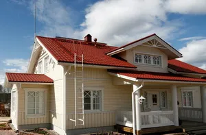 Construcția acoperișul unei case de țară