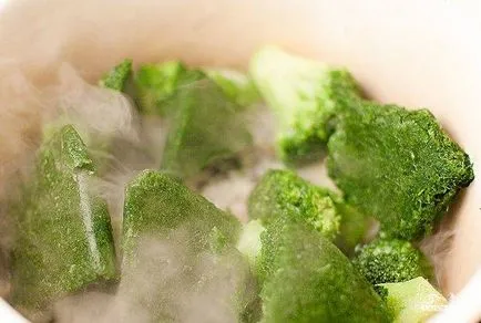 Cream brokkoli nélkül burgonya - lépésről lépésre recept fotók