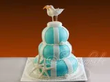 Сватбена торта кораб меден месец № 221 доставка Москва на сладкарски изделия предприятието