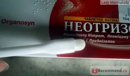 Vaginális tabletták sinmedik Laboratories, neotrizol India - „hüvelyi kúpok, tabletták neotrizol