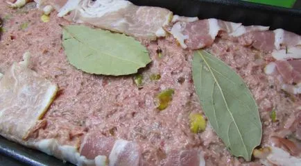 Csirke terrine pisztácia és a máj, a lépésről lépésre recept fotók