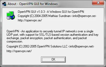 Създаване прозорците на OpenVPN GUI 7 - потребителски прозорци подкрепа 7-XP