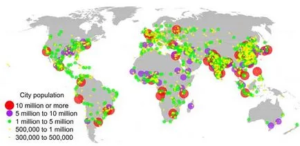 Нивото на урбанизацията на света