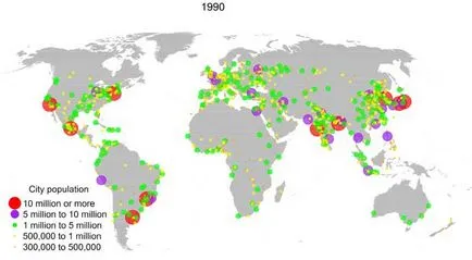 Нивото на урбанизацията на света