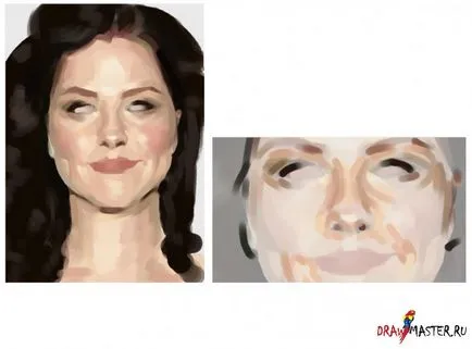 Уроци по рисуване - урок за цифровия чертежа в Adobe Photoshop женски портрет