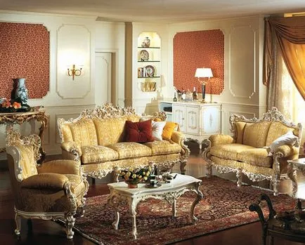Barokk stílusban a belső a lakás