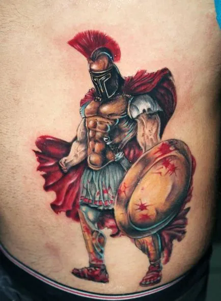 Spartan - un tatuaj care arată curaj, tărie și curaj