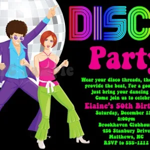 Партийни диско, покани, костюми, конкурси, скрипт, меню, снимки