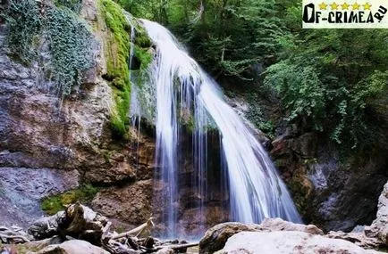 Jur Jur водопад в Крим - описание на това как dobartsya, история и снимки