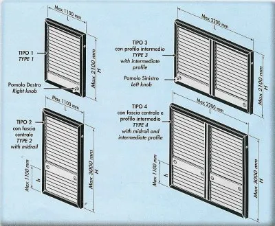 Built-in jaluzele