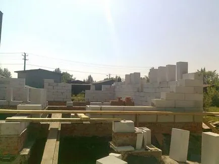 Walling de beton celular în casă