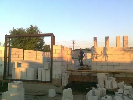 Walling de beton celular în casă