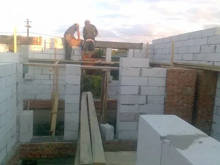 Walling de beton celular în casă