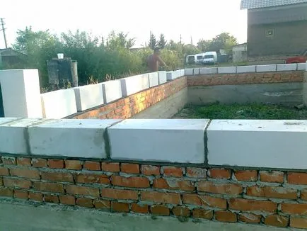 Walling de beton celular în casă