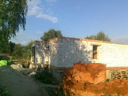 Walling de beton celular în casă