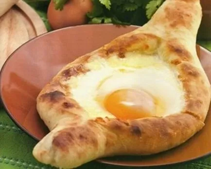 KHACHAPURI Adjara - a tészta recept és öntetek