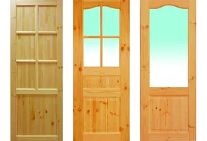 Egyedi fa beltéri ajtók mérete, az előnyök nem szabványos