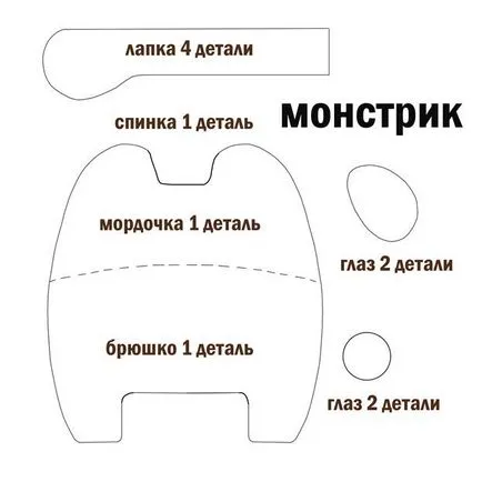 Un monștri distractiv jucărie cu propriile lor mâini