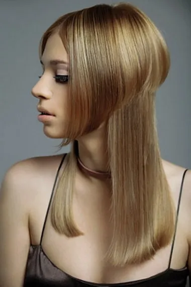 Női hajvágás sapka, hosszú haj Photo & Video hosszú frizura kalap