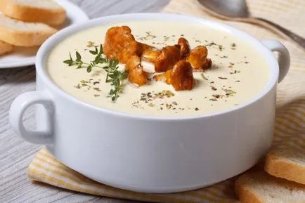 Supa cu galbiori (uscate proaspete, congelate) Rețete