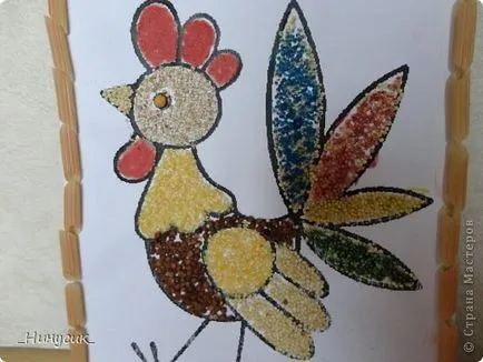 Rooster cereale aplicare, găină, pui modul de a face hârtie