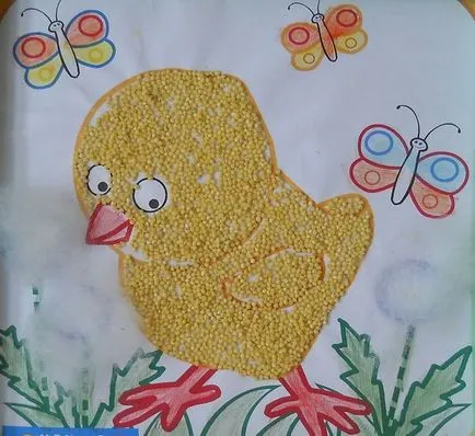 Rooster cereale aplicare, găină, pui modul de a face hârtie