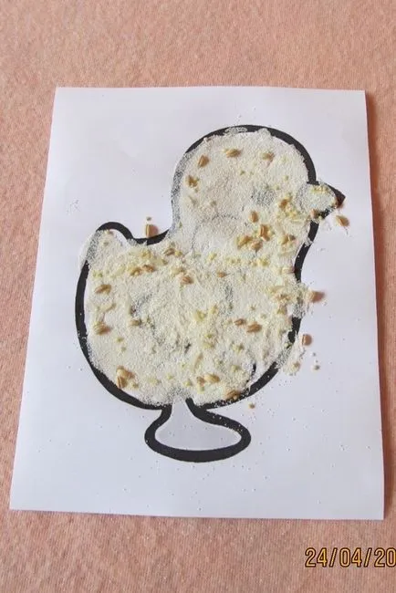 Alkalmazás gabona kakas, tyúk, csirke, hogyan lehet papírt