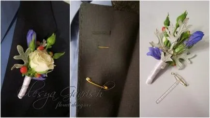 Boutonniere a vőlegény, hogyan kell kiválasztani virágok és mit csinál