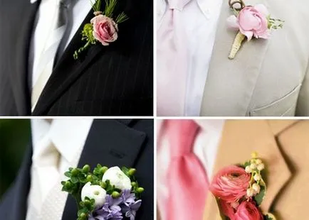 Boutonniere a vőlegény, hogyan kell kiválasztani virágok és mit csinál