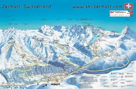 Zermatt (Zermatt), stațiunile de schi Elveția