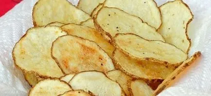 Chips otthon - étvágygerjesztő receptek burgonya, sütőtök, a banán és a hús