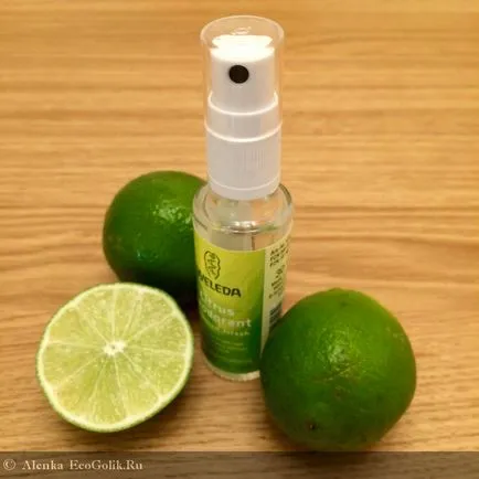 Citrus dezodor spray Weleda - felülvizsgálata ekoblogera Alenka