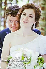 Esküvői haj és smink által sminkes stylist Kandalova Elena Moszkvában