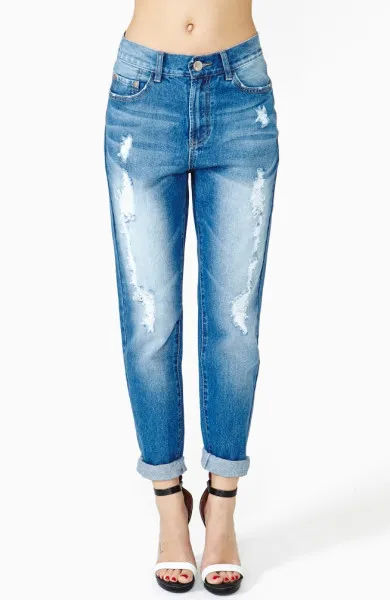 Jeans-banán kényelmes, elegáns, szokatlan