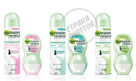 Garnier минерална невидим дезодорант