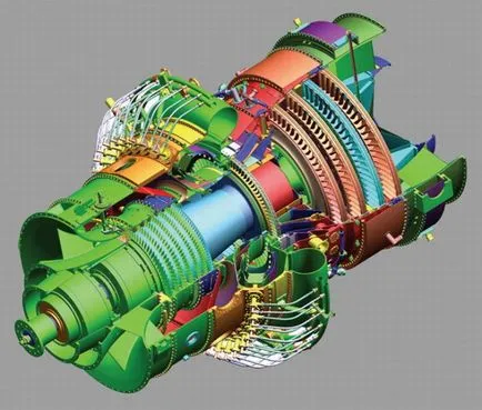 Unitate de turbină - o unitate constând dintr-un motor cu turbină, cutie de viteze, generatorul