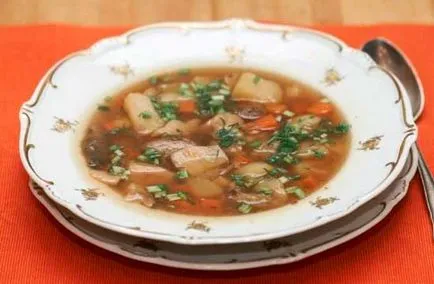 Гъбена супа - рецепта на замразени гъби