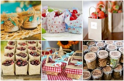 Idei pentru nunta cutii de bomboane de materiale diferite, cu fotografii