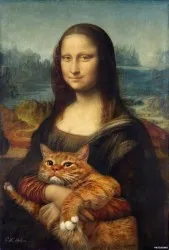 Híres festménye Leonardo da Vinci „Mona Lisa” a macska „kultúra és a művészetek hírek események