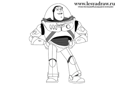 Cum să atragă Buzz Lightyear Toy Story - desen lecții - utile cu privire la artsphera