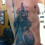Татуировка спартански значимост, снимки и скици на най-добрите