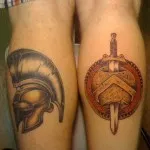 Tattoo Spartan importanță, fotografii și schițe de cele mai bune