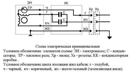 Cum de a conecta pompa de carter schema de conexiuni electrice