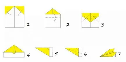 Cum sa faci un avion de hârtie - instrucțiuni pas cu pas modul de a face avionul