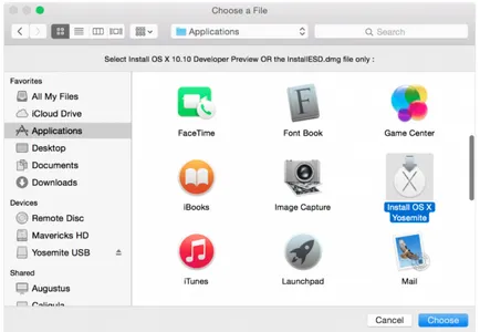 Как да създадете диск за зареждане с OS X Йосемити