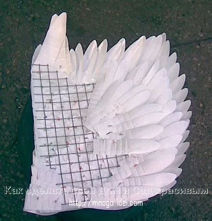 Как да шият крилата на лебед със собствените си ръце - един чифт сватбени лебеди майстори страни