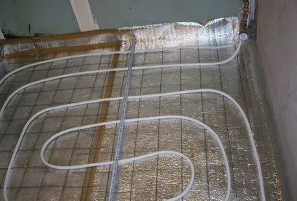 Подово отопление чрез парно отопление в апартамента водата на подовите панели, как да се направи, фото и видео